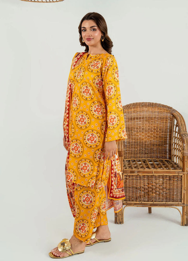 Meerak Pret Printed Silk 3 Piece Suit Solmira