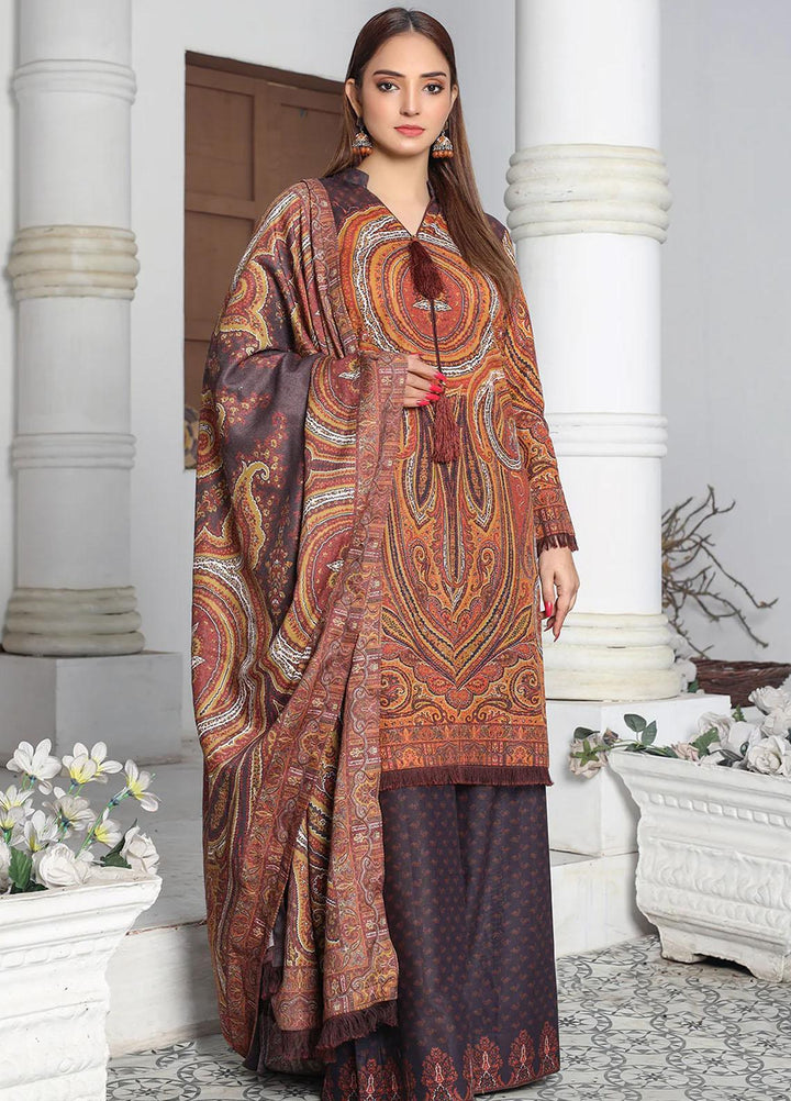 Meerak Printed Khaddar Suits Unstitched 3 Piece MRK24RZ Aimal - Formal Collection