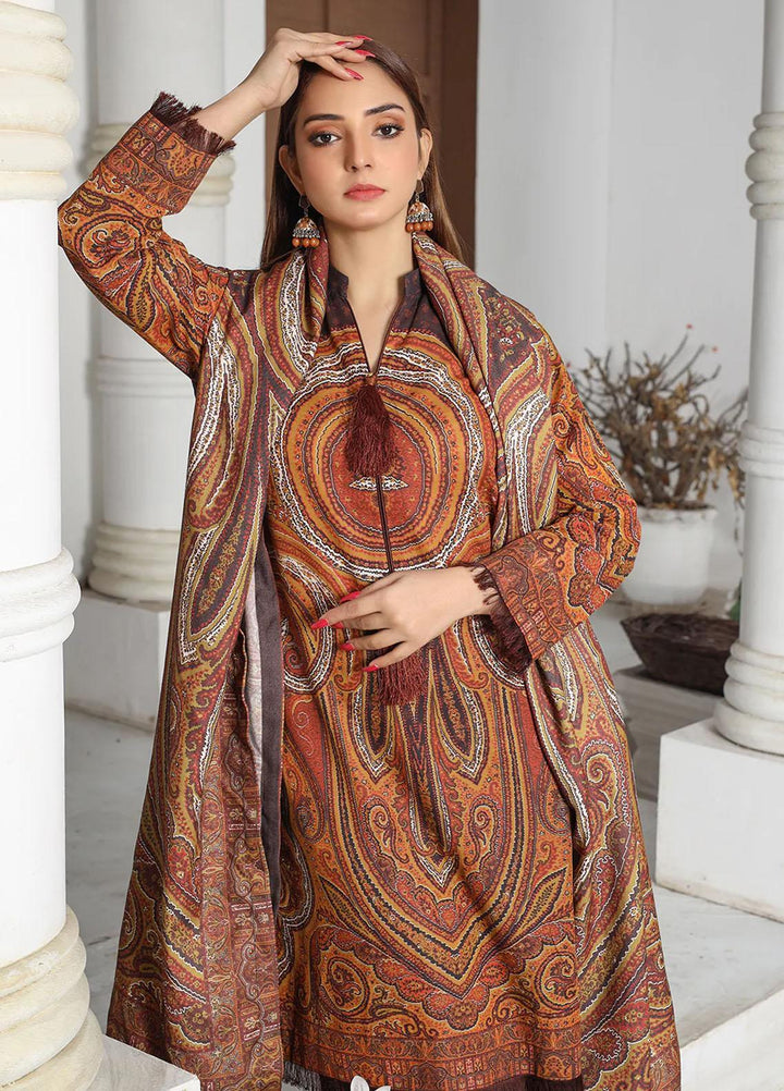Meerak Printed Khaddar Suits Unstitched 3 Piece MRK24RZ Aimal - Formal Collection