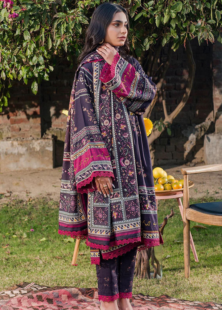 Meerak Printed Linen Suits Unstitched 3 Piece MRK24RZ Arz - Formal Collection