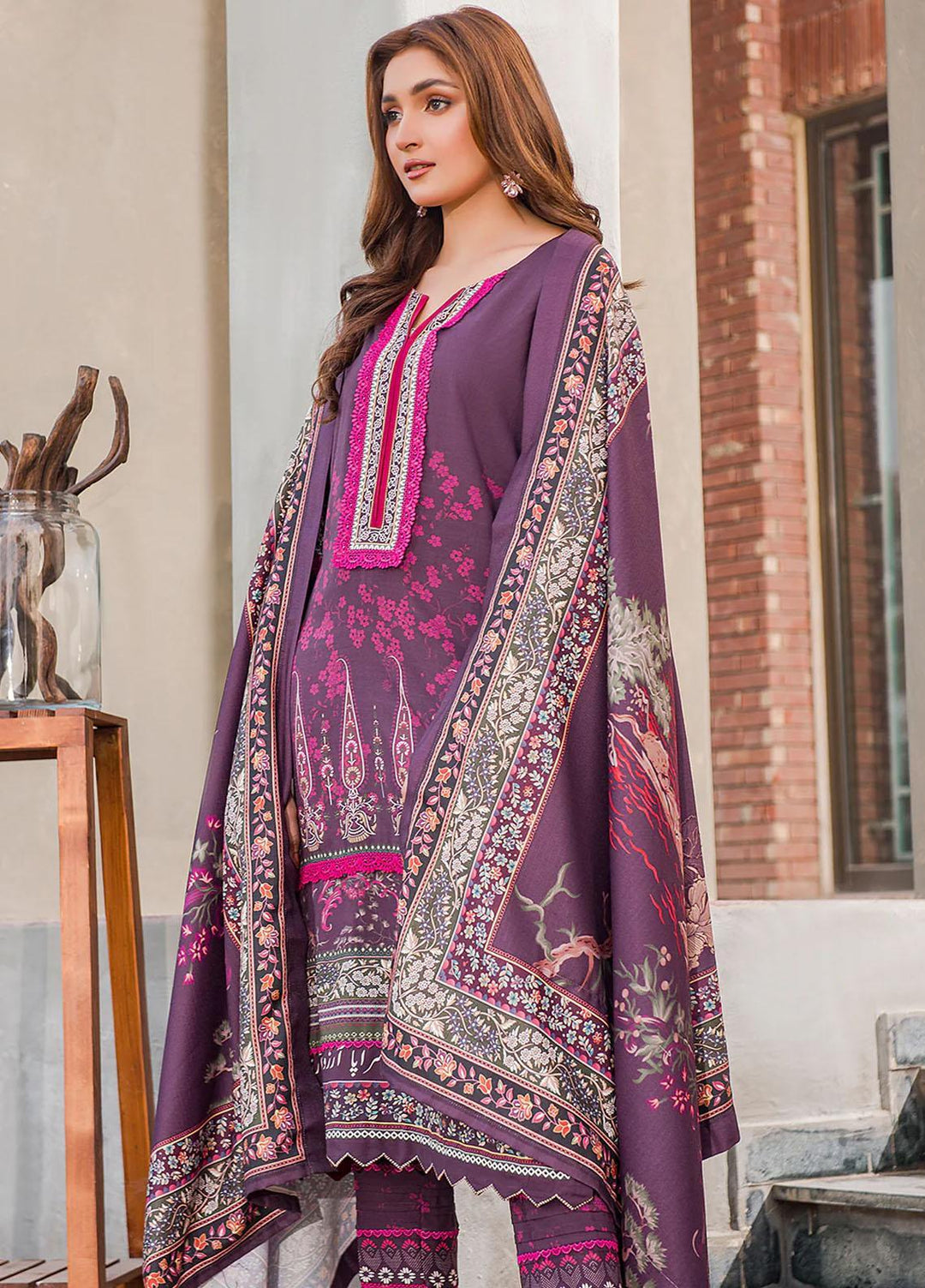 Meerak Printed Linen Suits Unstitched 3 Piece MRK24RZ Arzu - Formal Collection