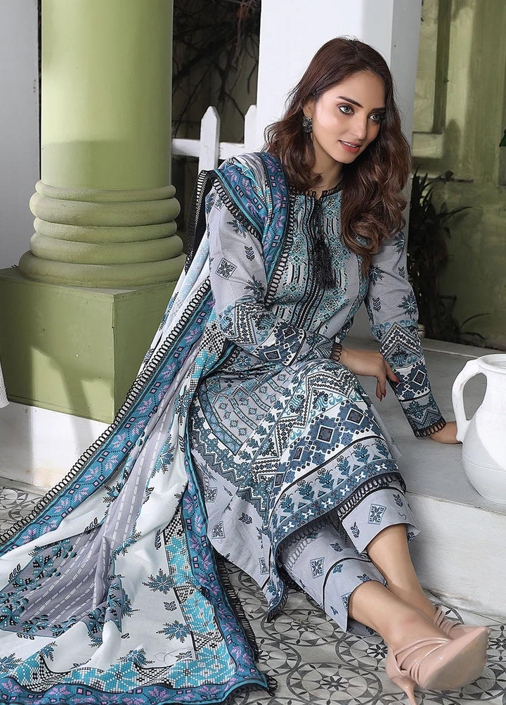 Meerak Printed Khaddar Suits Unstitched 3 Piece MRK24RZ Aster - Formal Collection