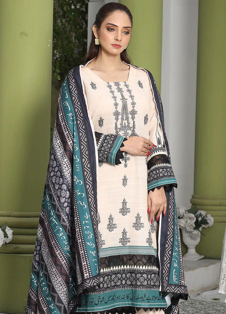 Meerak Printed Linen Suits Unstitched 3 Piece MRK24RZ Dilaab - Formal Collection