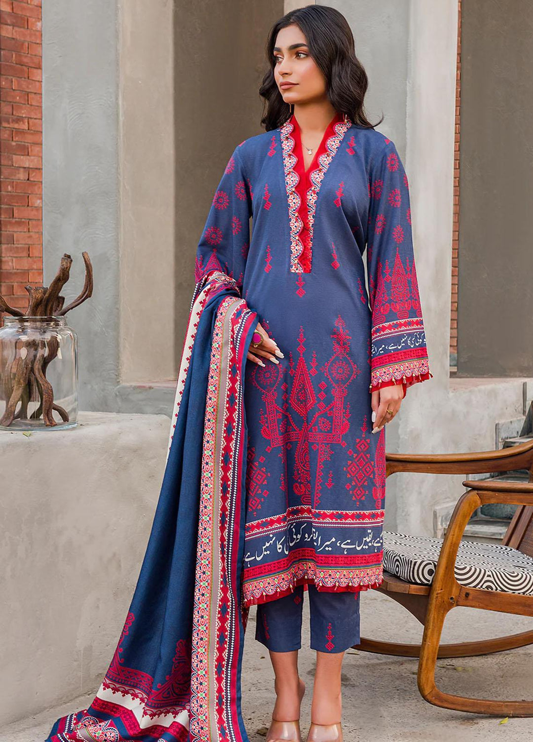 Meerak Printed Linen Suits Unstitched 3 Piece MRK24RZ Yakeen - Formal Collection