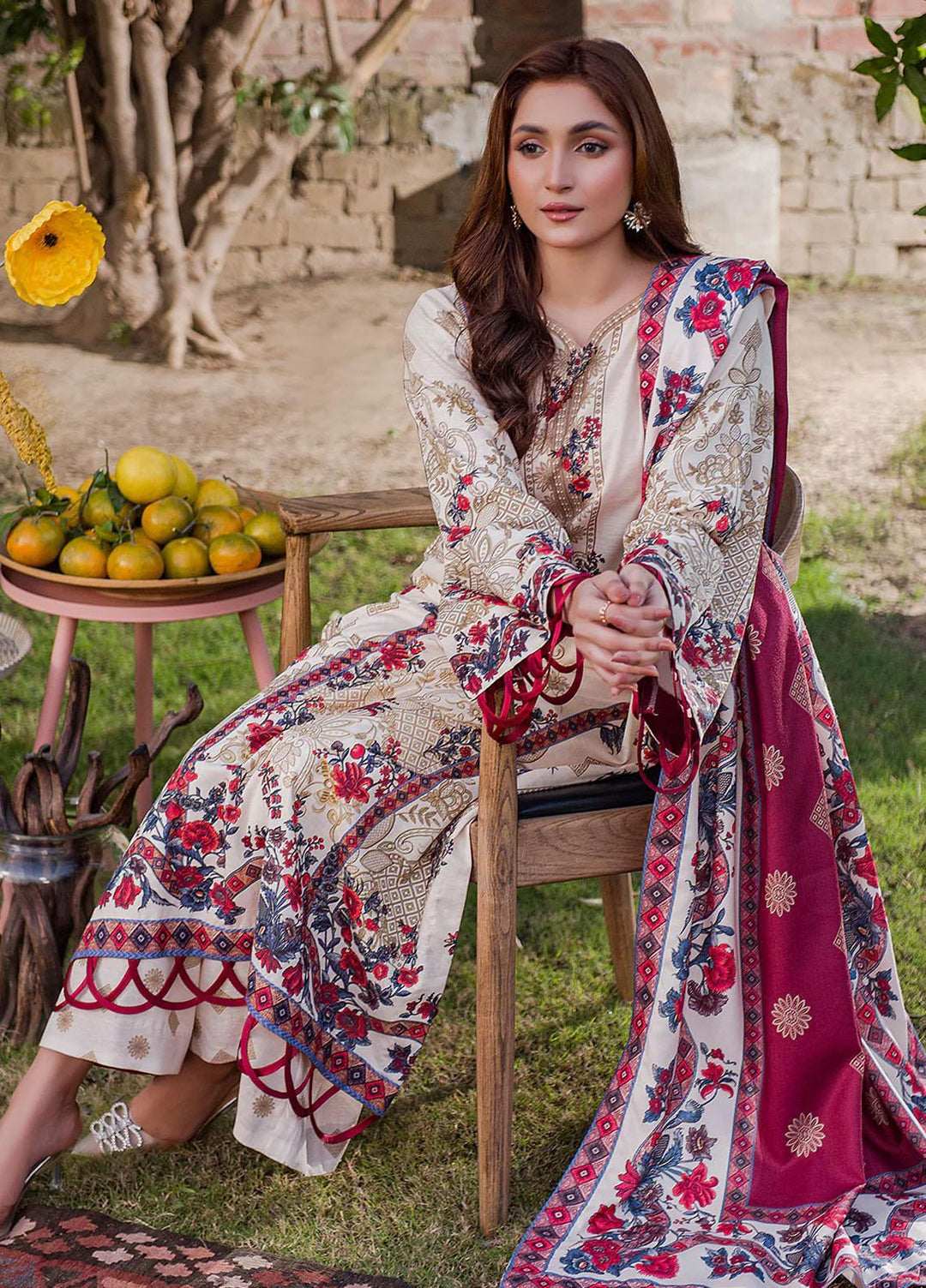 Meerak Printed Khaddar Suits Unstitched 3 Piece MRK24RZ Zoya - Formal Collection