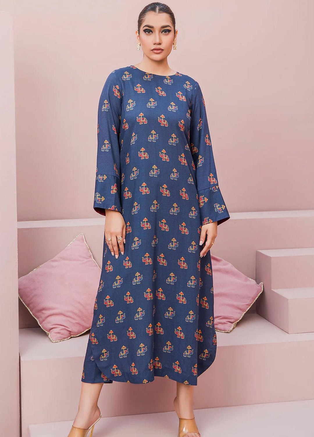 Meerak Printed Cambric Suits Unstitched 2 Piece MRK23SW Arya - Winter Collection