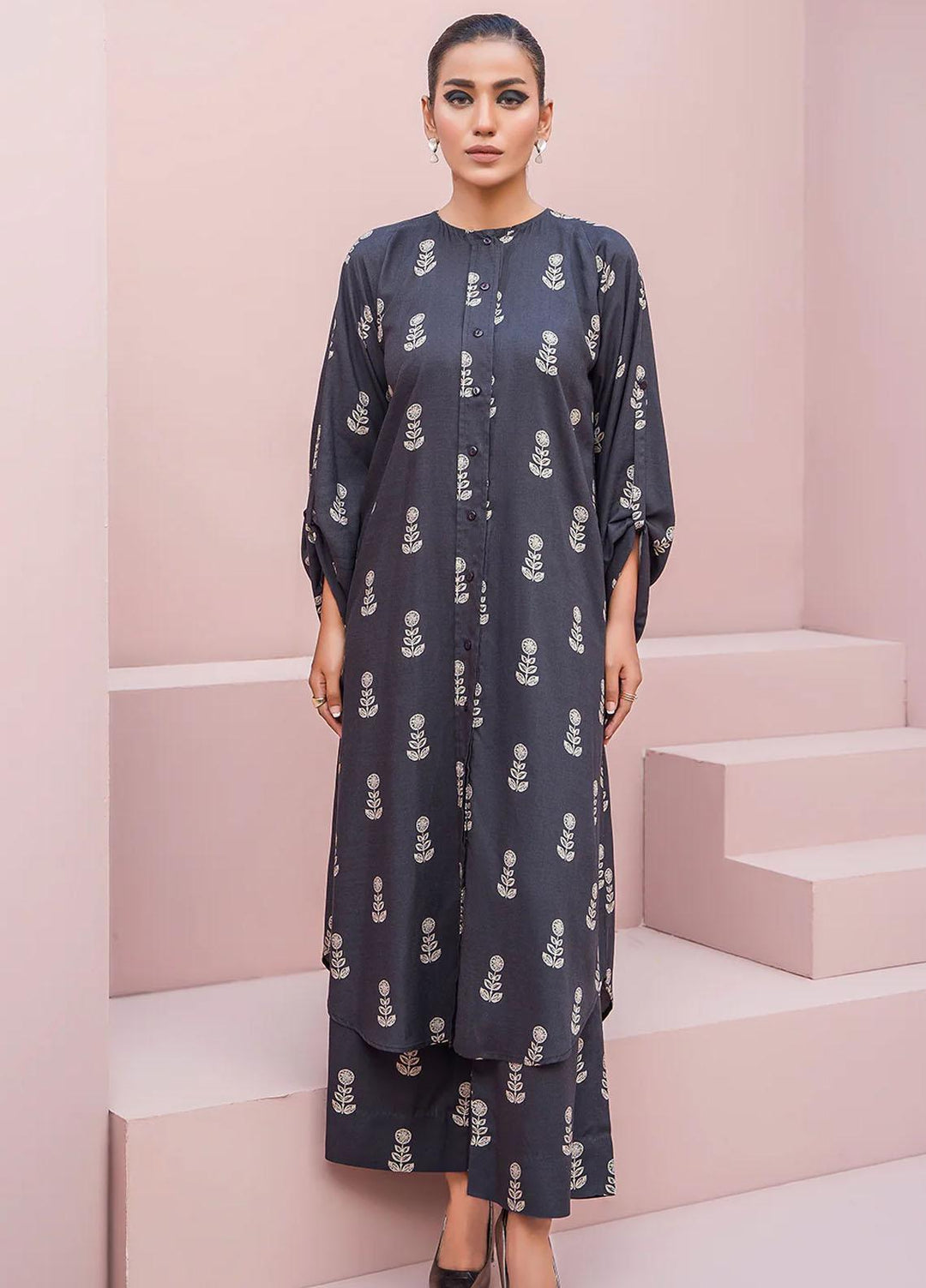 Meerak Printed Cambric Suits Unstitched 2 Piece MRK23SW Serene - Winter Collection
