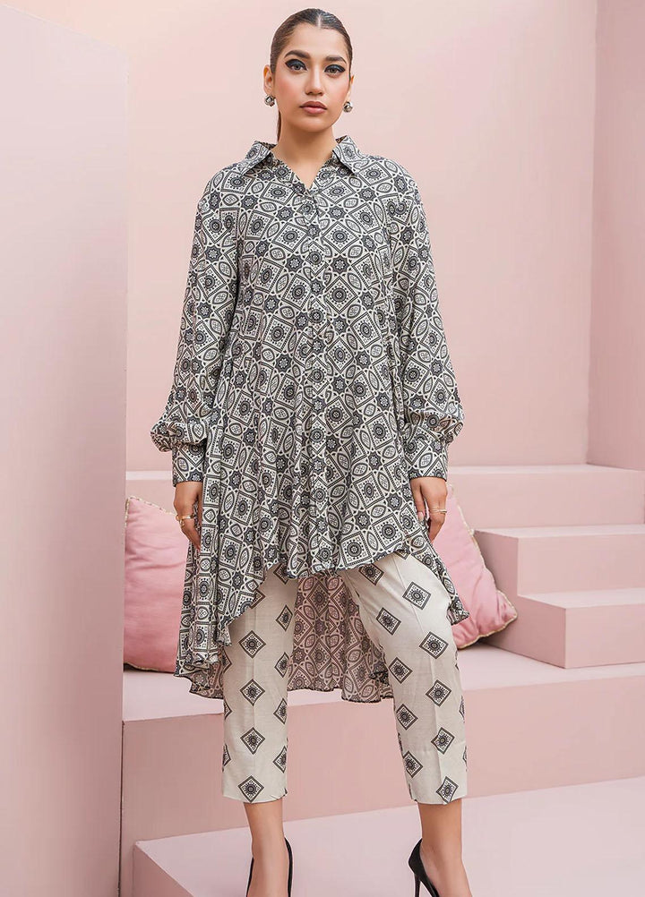 Meerak Printed Cambric Suits Unstitched 2 Piece MRK23SW Silhouette - Winter Collection