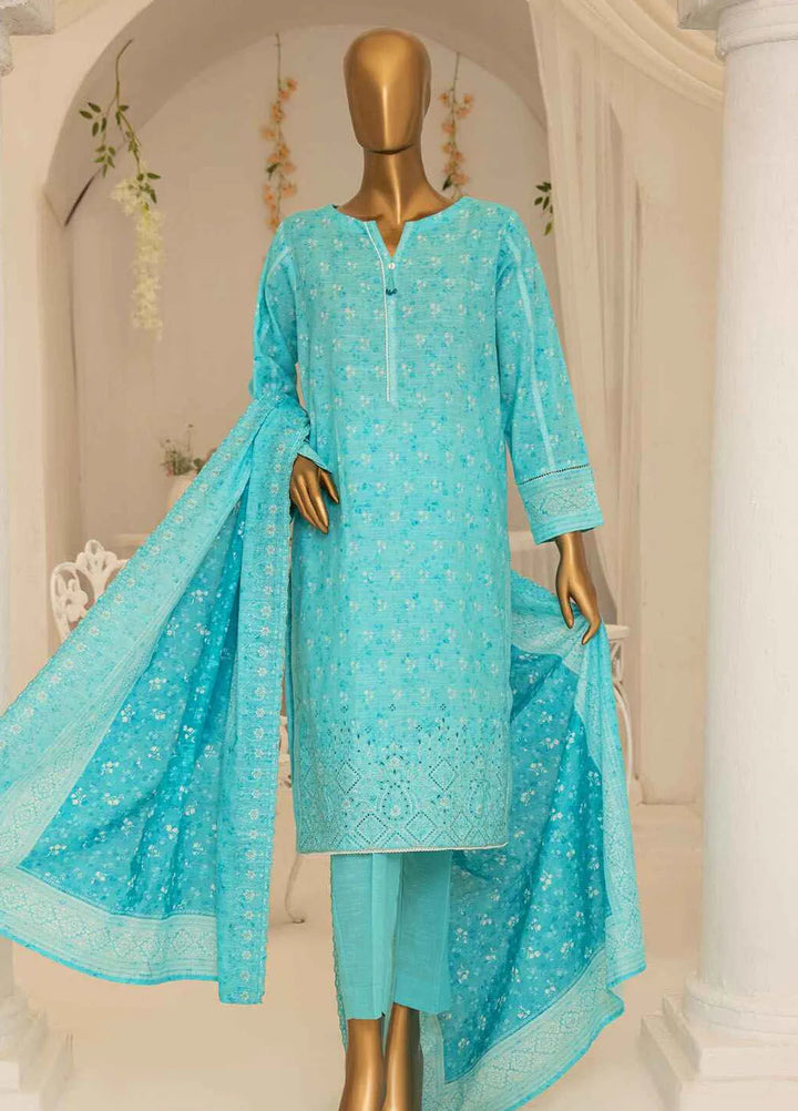 Meeraki By Hz Textiles Embroidered Khaddar Suit Unstitched 3 Piece HZ24MK MKE-07 - Winter Collection