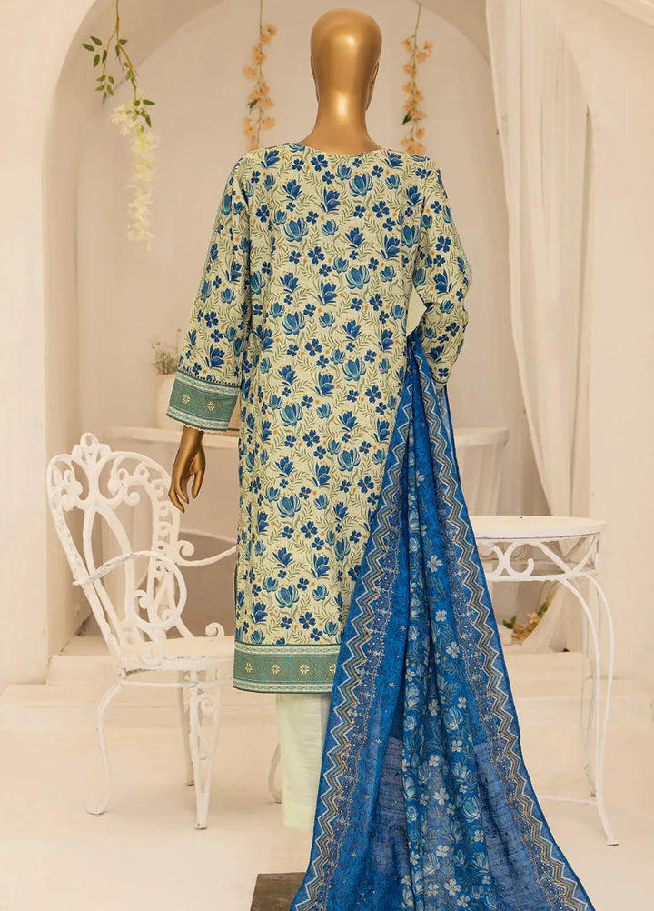 Meeraki By Hz Textiles Embroidered Khaddar Suit Unstitched 3 Piece HZ24MK MKE-11 - Winter Collection