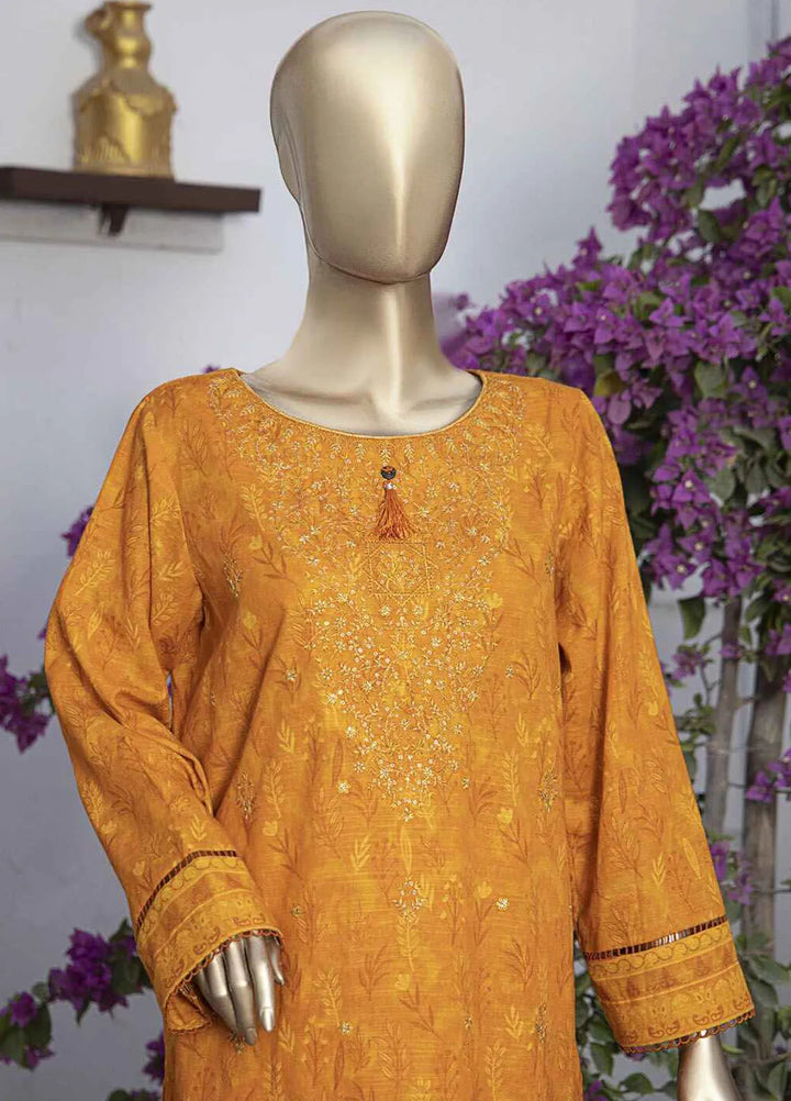 Meeraki By Hz Textiles Embroidered Khaddar Suit Unstitched 3 Piece HZ24MK MKE-33 - Winter Collection