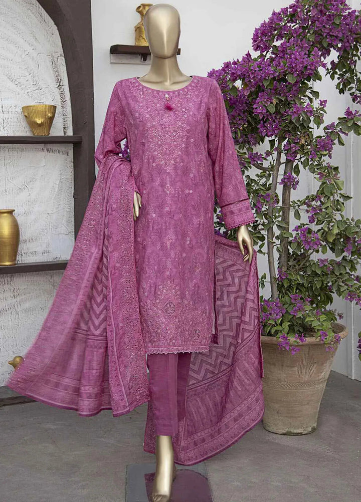 Meeraki By Hz Textiles Embroidered Khaddar Suit Unstitched 3 Piece HZ24MK MKE-34 - Winter Collection