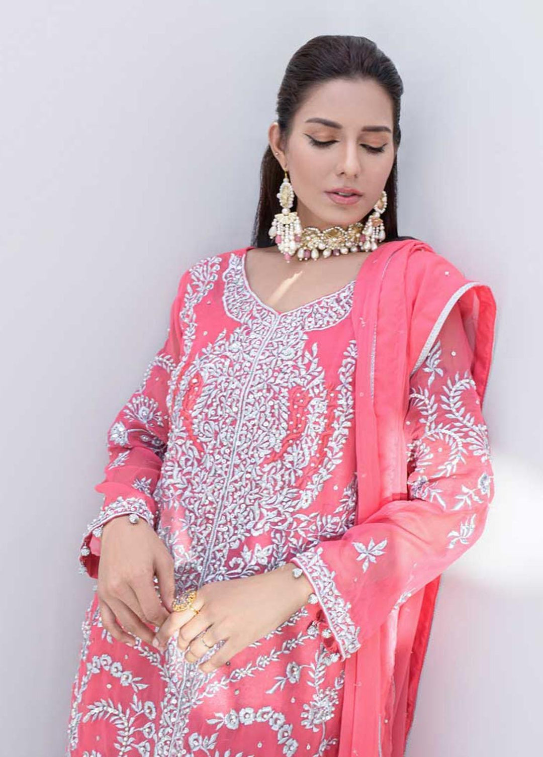 Jooray Kapray Pret Embroidered Chiffon 3 Piece Suit JK23M Asimi