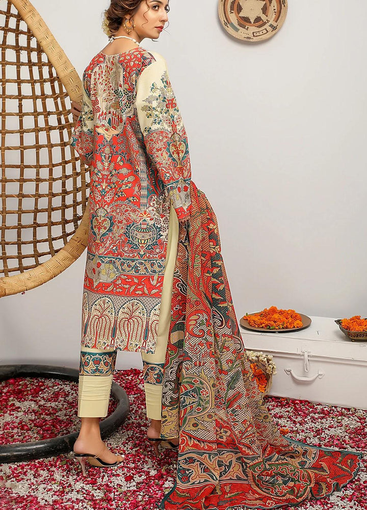 Meeral Printed Dobby Suits Unstitched 3 Piece MRL21-L2 06 Garedenia - Summer Collection