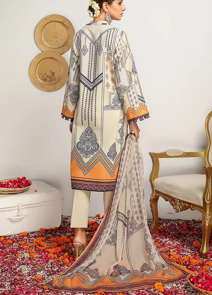 Meeral Printed Lawn Suits Unstitched 3 Piece MRL21-L2 08 Empress - Summer Collection