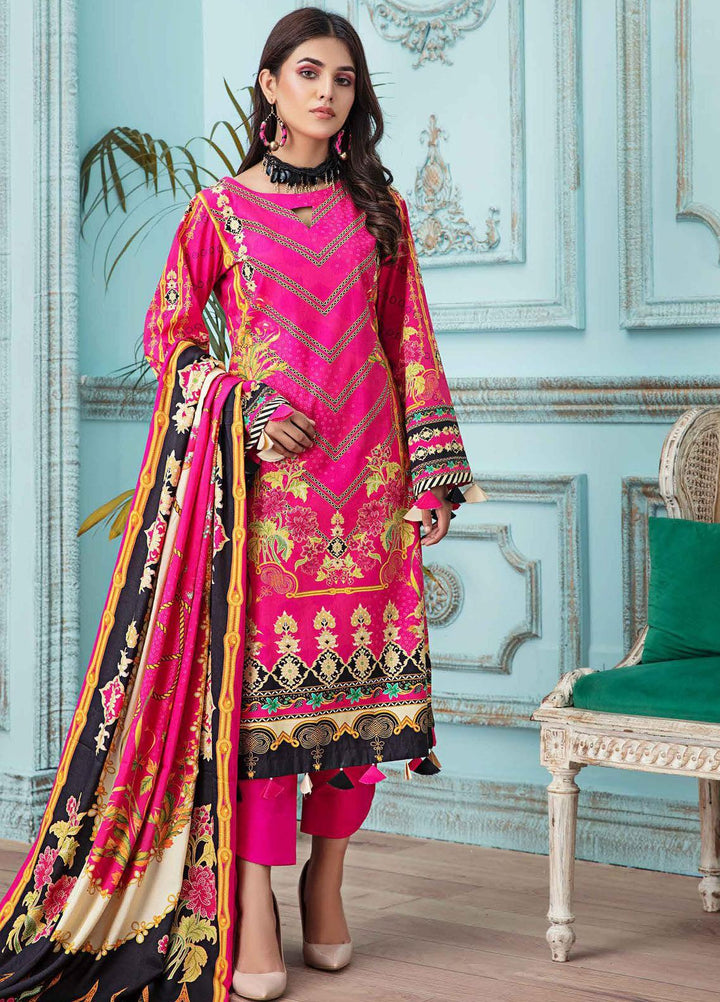 Meeral Printed Linen Suits Unstitched 3 Piece MRL21L-2 M-03 - Winter Collection