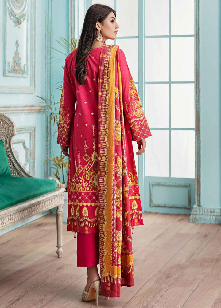 Meeral Printed Linen Suits Unstitched 3 Piece MRL21L-2 M-09 - Winter Collection