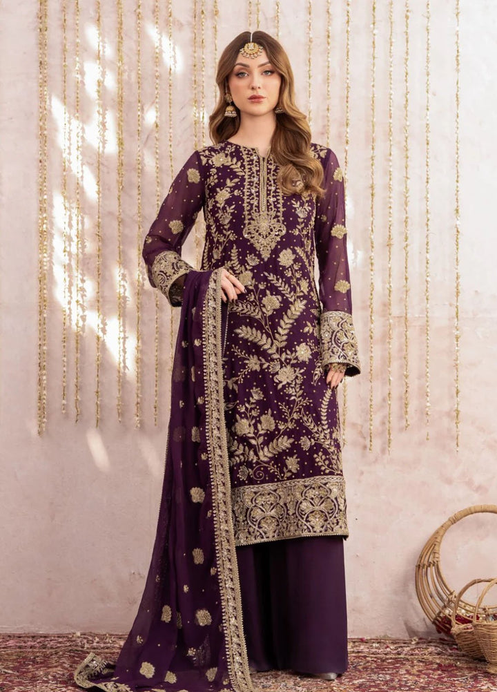 Meeral Pret Embroidered Chiffon 3 Piece Suit Alaya