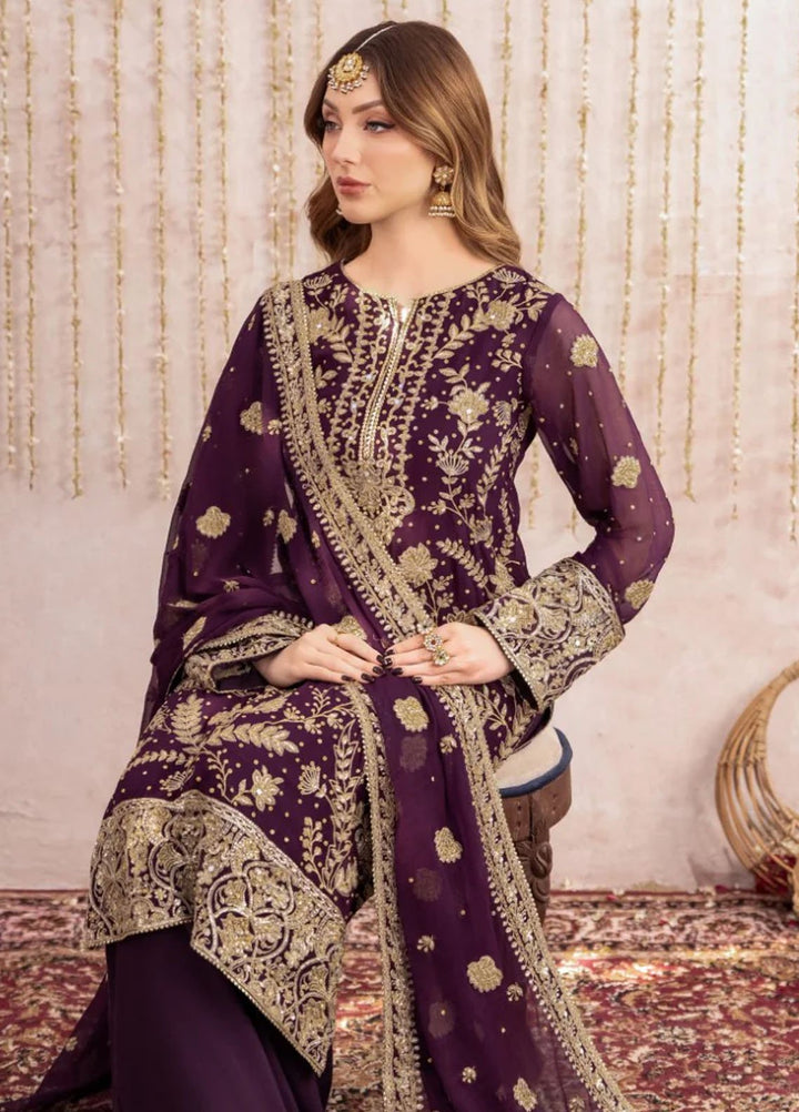 Meeral Pret Embroidered Chiffon 3 Piece Suit Alaya