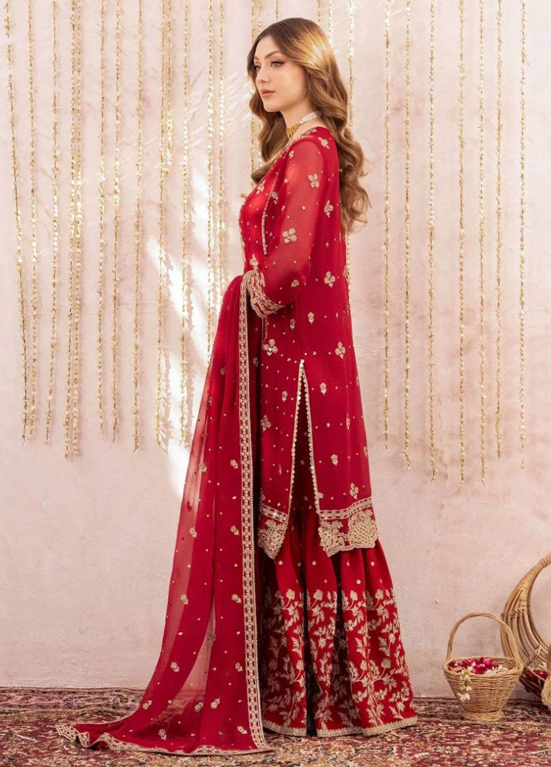 Meeral Pret Embroidered Chiffon 3 Piece Suit Gul Bahar