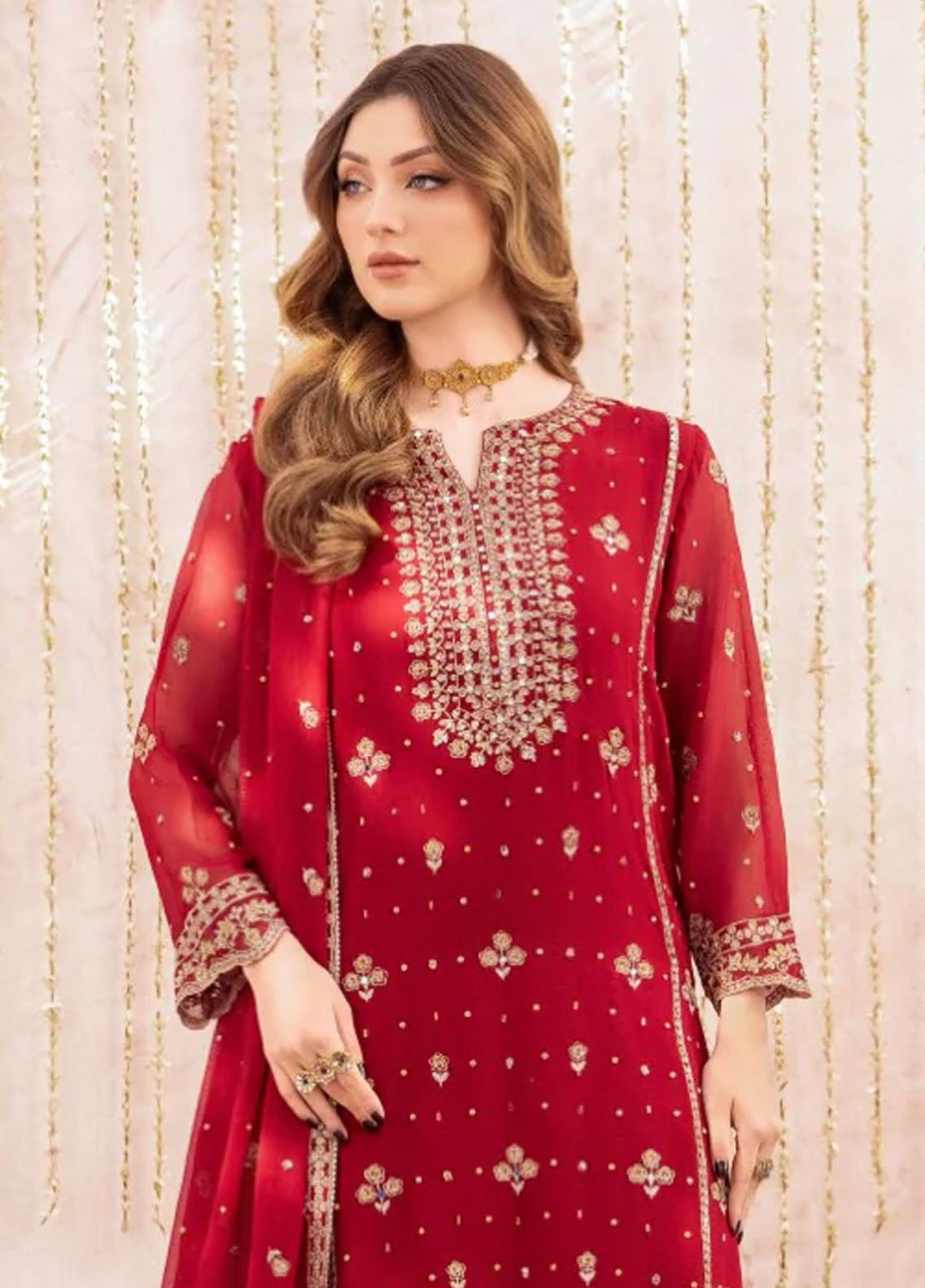 Meeral Pret Embroidered Chiffon 3 Piece Suit Gul Bahar