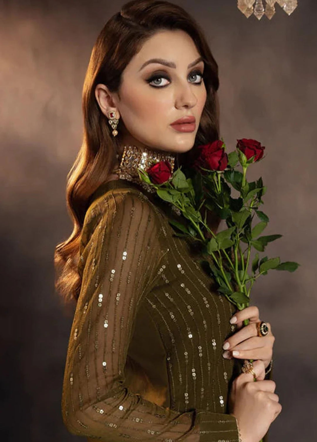 Meeral Pret Embroidered Chiffon 3 Piece Suit Hina