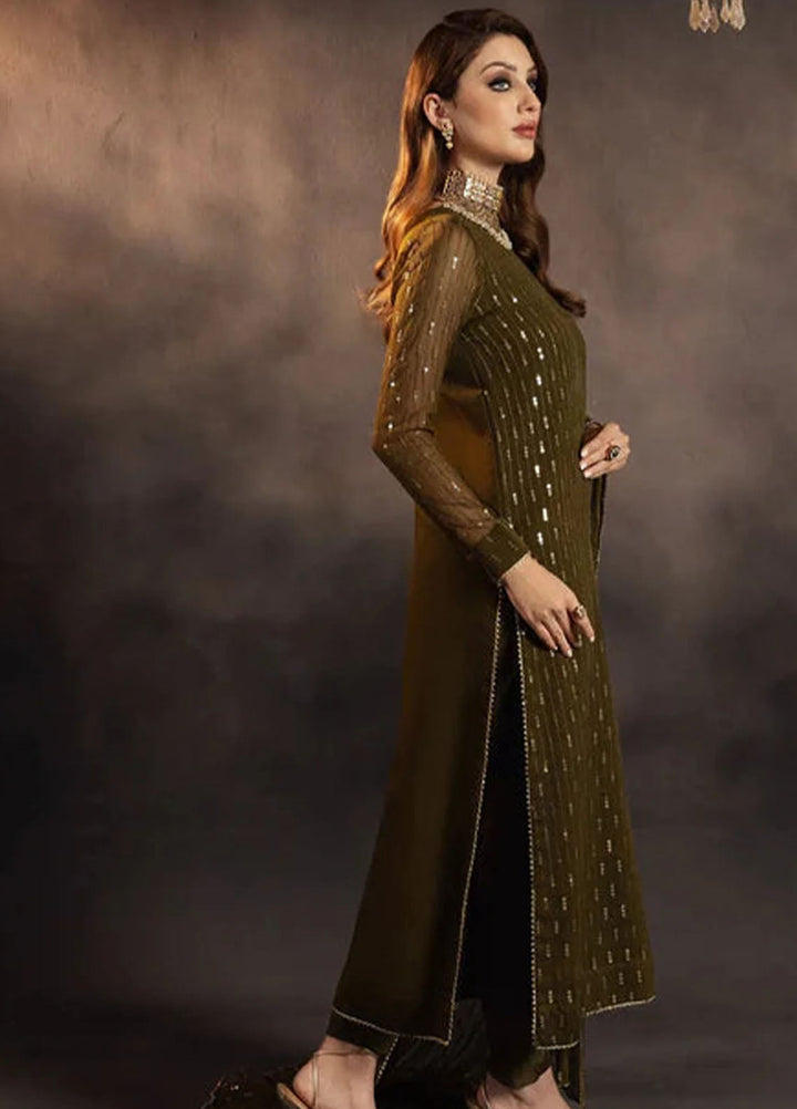 Meeral Pret Embroidered Chiffon 3 Piece Suit Hina