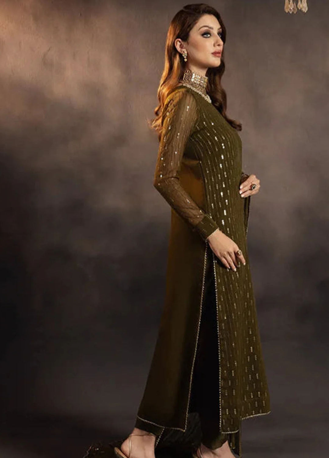 Meeral Pret Embroidered Chiffon 3 Piece Suit Hina