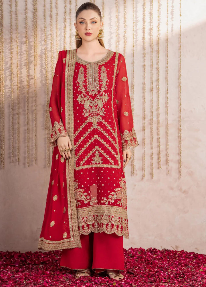 Meeral Pret Embroidered Chiffon 3 Piece Suit Maahi