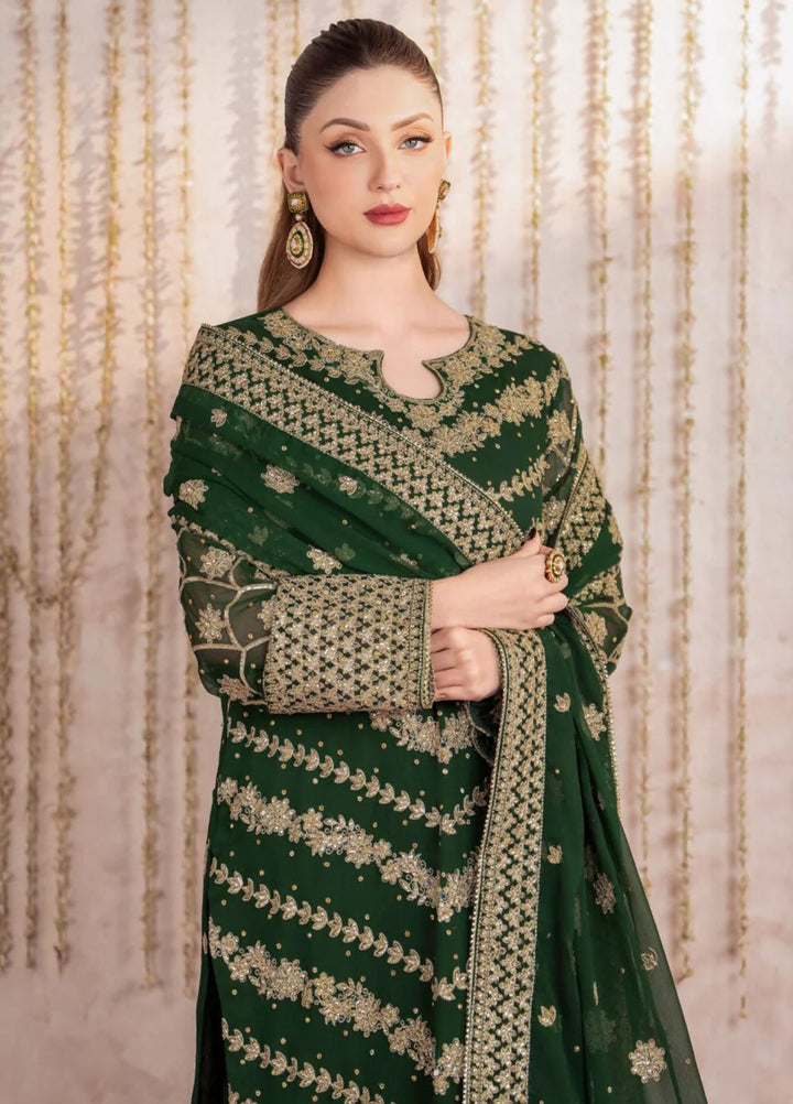 Meeral Pret Embroidered Chiffon 3 Piece Suit Mifrah