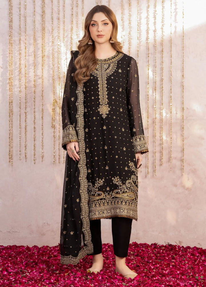 Meeral Pret Embroidered Chiffon 3 Piece Suit Siraa