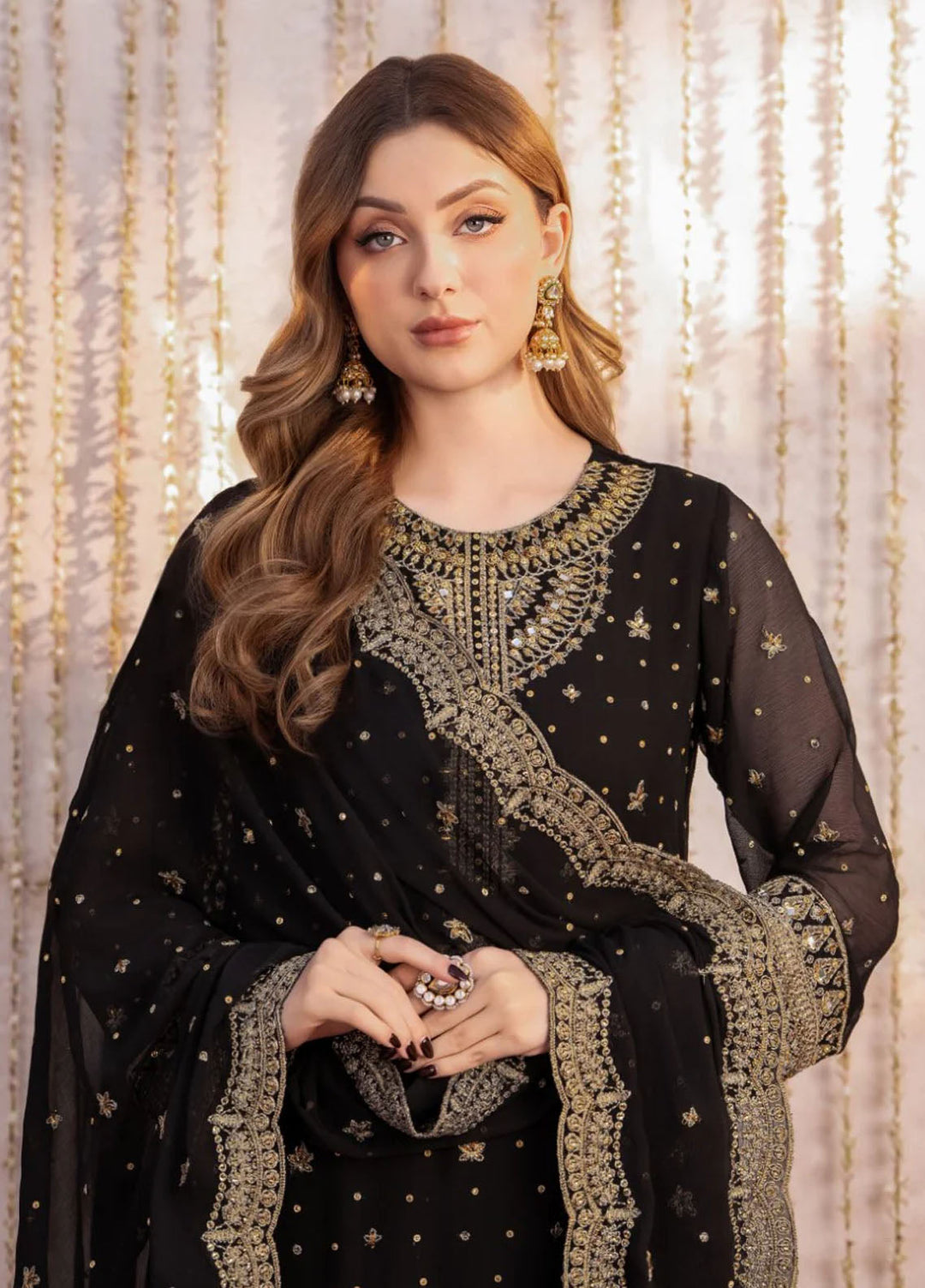 Meeral Pret Embroidered Chiffon 3 Piece Suit Siraa