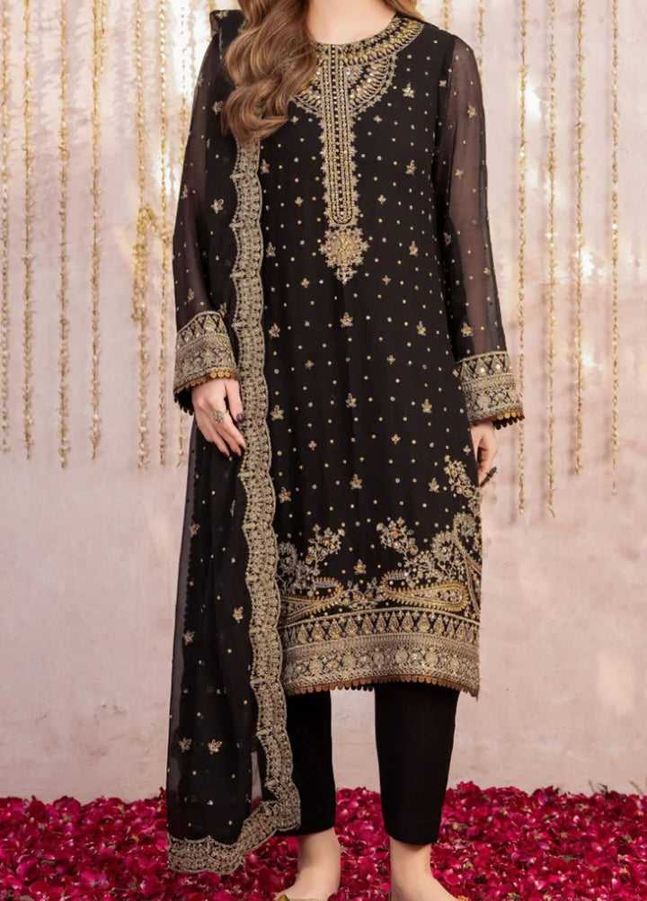 Meeral Pret Embroidered Chiffon 3 Piece Suit Siraa