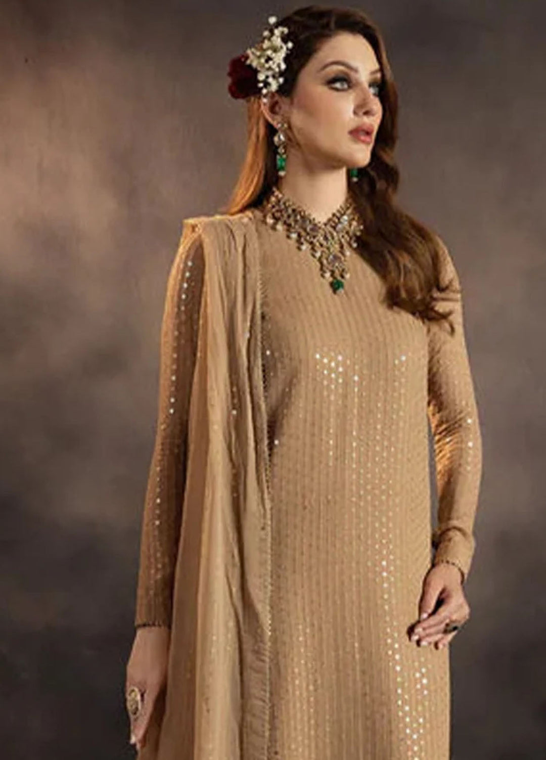 Meeral Pret Embroidered Chiffon 3 Piece Suit Zarina
