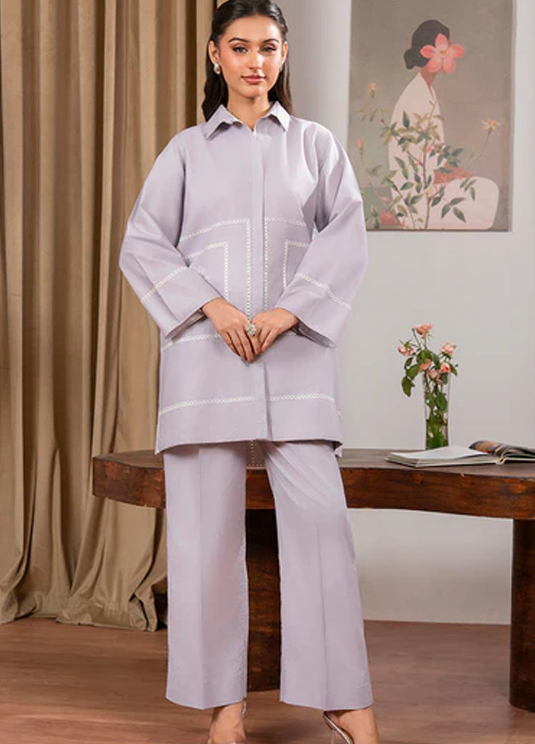 Meeral Pret Embroidered Lawn 2 Piece Suit COR-010