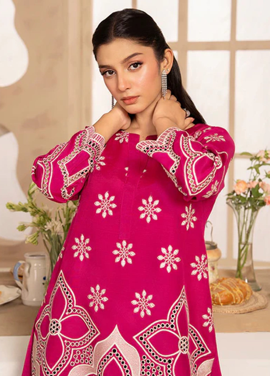 Meeral Pret Embroiered Lawn 2 Piece Suit COR-003