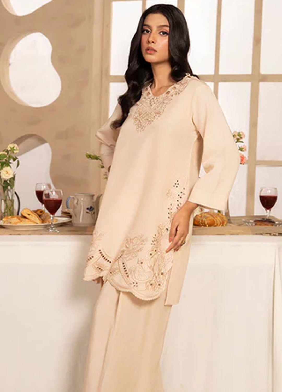Meeral Pret Embroiered Lawn 2 Piece Suit COR-004