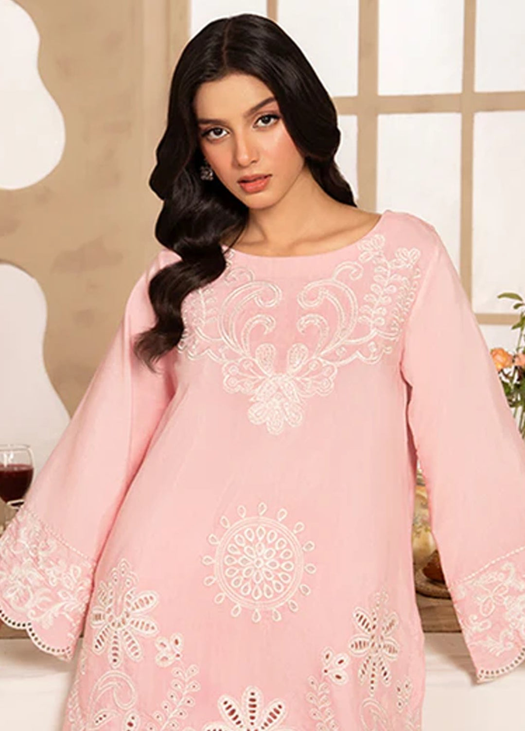 Meeral Pret Embroiered Lawn 2 Piece Suit COR-005