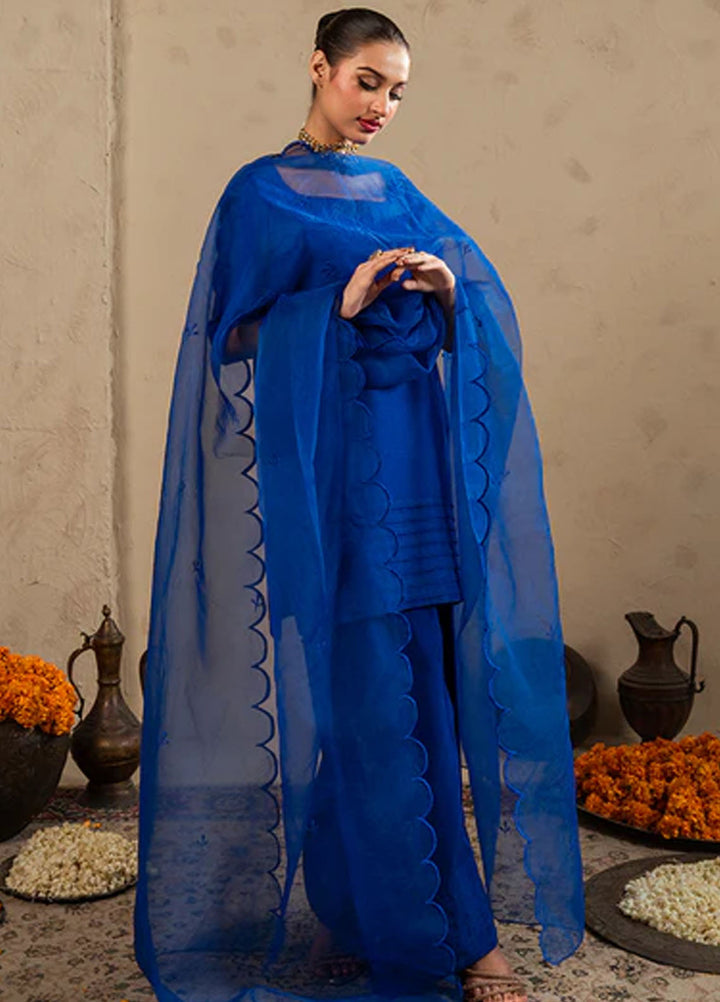 Meeral Pret Plain Raw Silk 2 Piece Suit SOL-002-V2