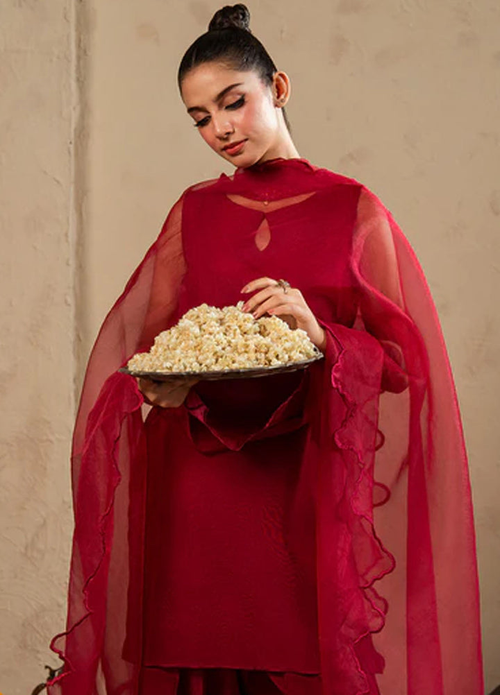 Meeral Pret Plain Raw Silk 2 Piece Suit SOL-003-V2