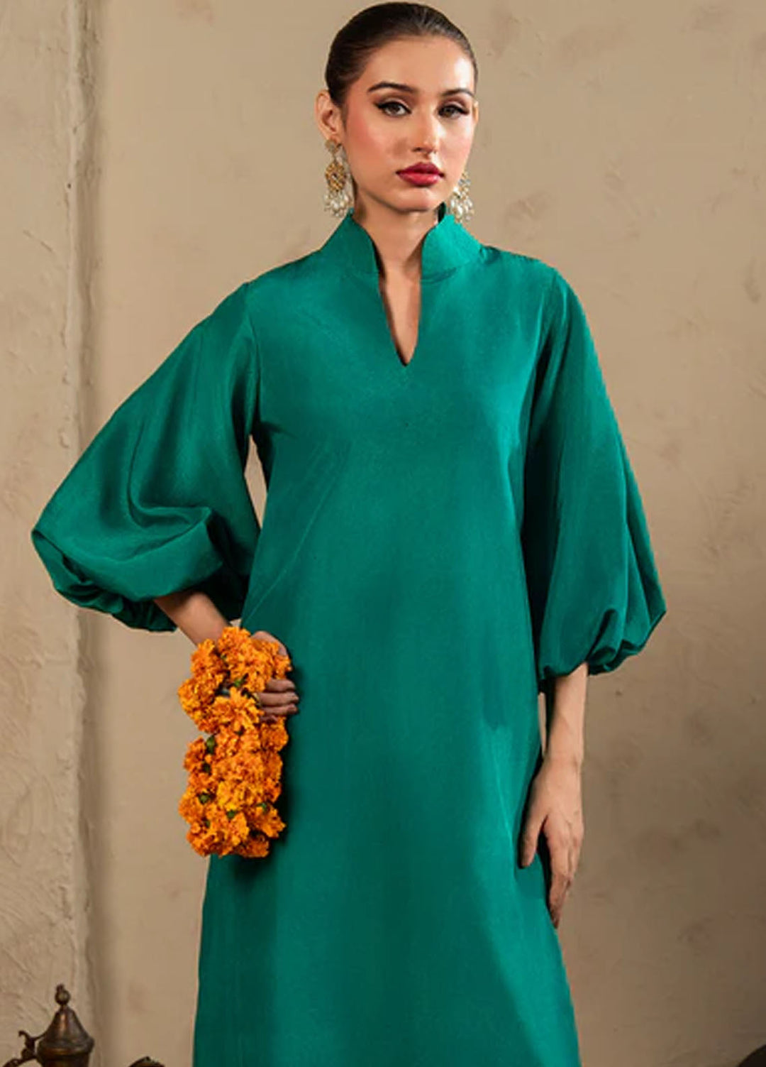 Meeral Pret Plain Raw Silk 2 Piece Suit SOL-004-V2