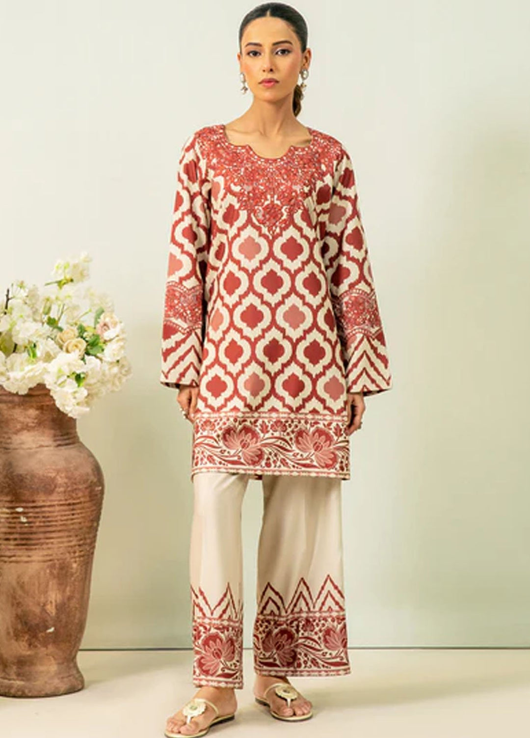 Meeral Pret Printed Lawn 2 Piece Suit MBC-0014