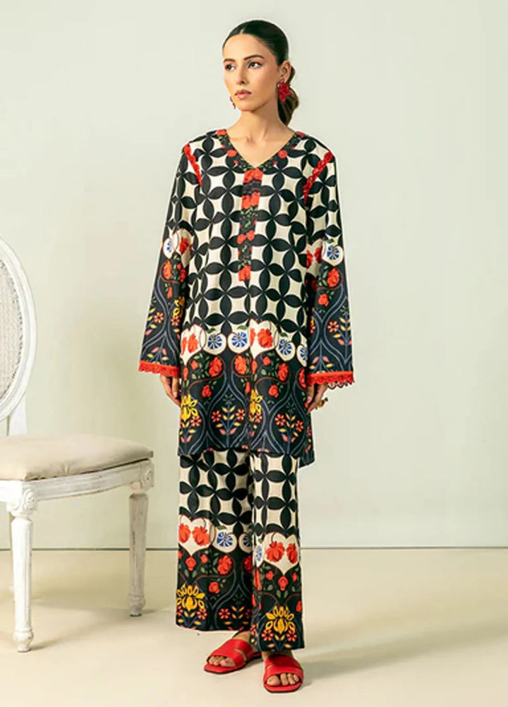 Meeral Pret Printed Lawn 2 Piece Suit MBC 001