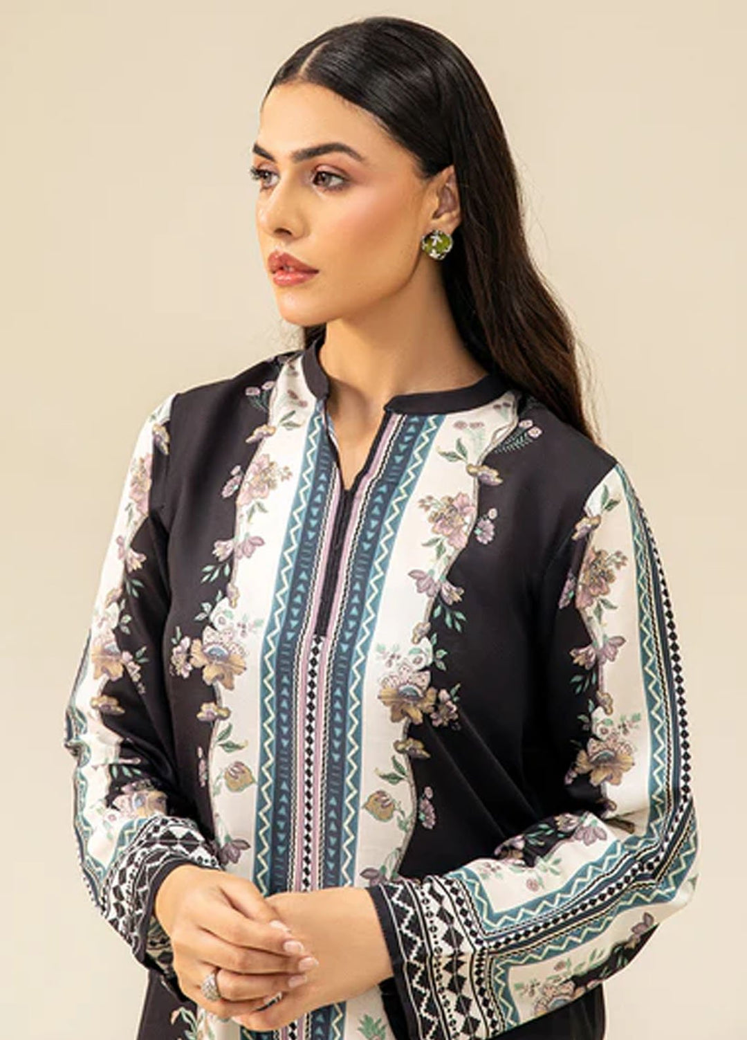 Meeral Pret Printed Lawn 2 Piece Suit MBC-008