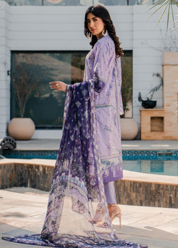 Meeras By Florent Embroidered Lawn Suits Unstitched 3 Piece FL23M FL-2A - Summer Collection