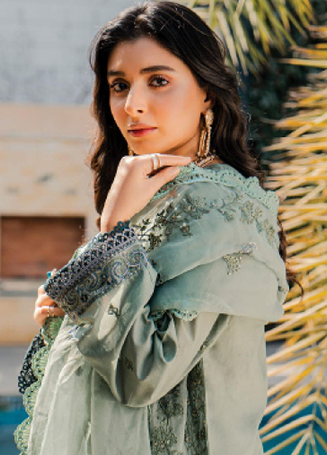 Meeras By Florent Embroidered Lawn Suits Unstitched 3 Piece FL23M FL-3A - Summer Collection