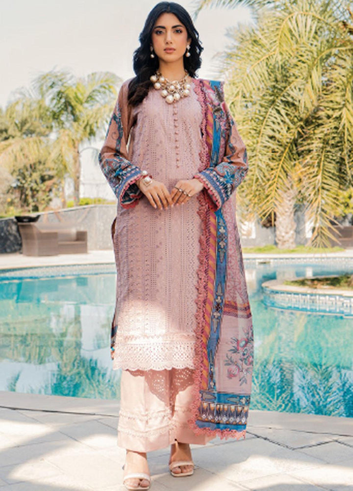 Meeras By Florent Embroidered Lawn Suits Unstitched 3 Piece FL23M FL-5A - Summer Collection