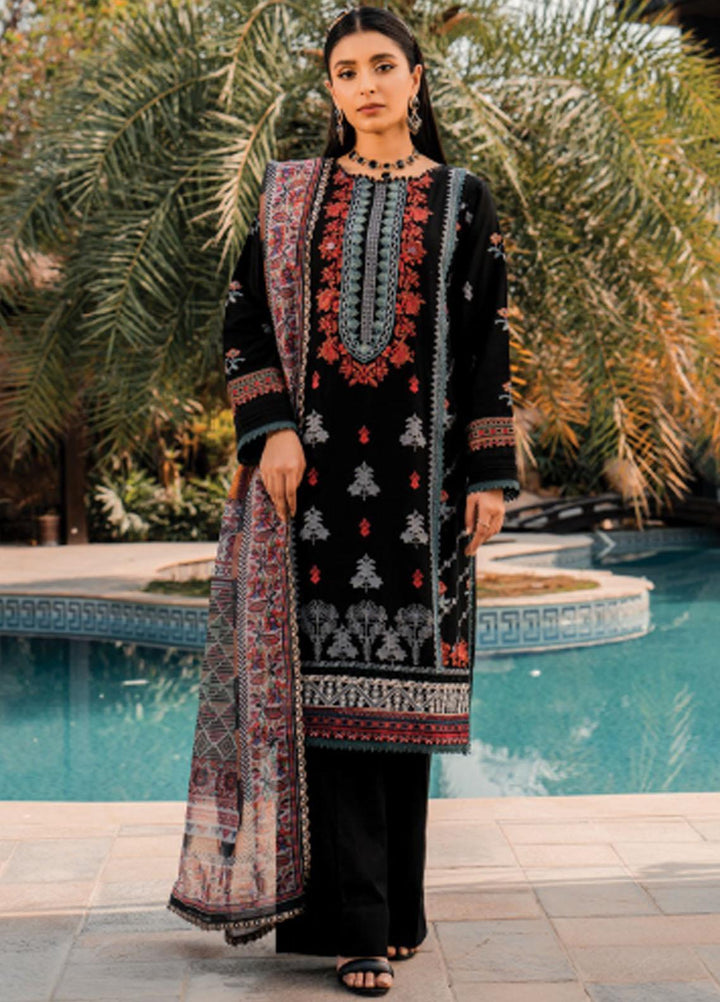 Meeras By Florent Embroidered Lawn Suits Unstitched 3 Piece FL23M FL-8A - Summer Collection