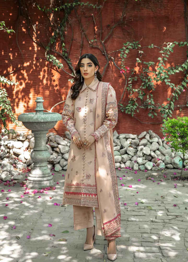 Meeras by Florent Embroidered Khaddar Suits Unstitched 3 Piece FL22M FL 1A - Winter Collection