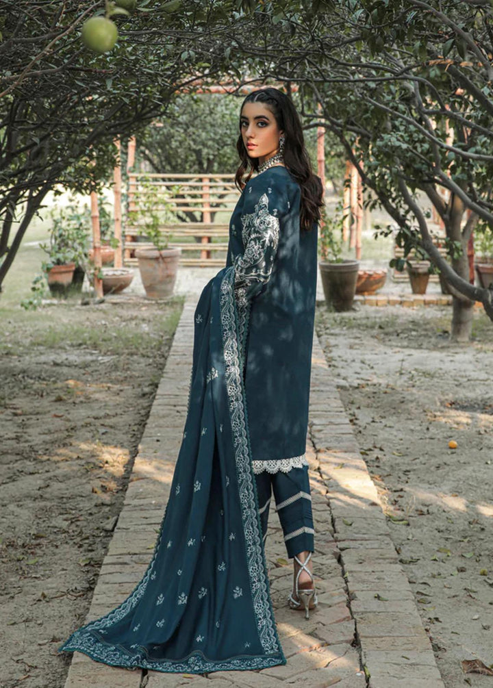 Meeras by Florent Embroidered Khaddar Suits Unstitched 3 Piece FL22M FL 1B - Winter Collection